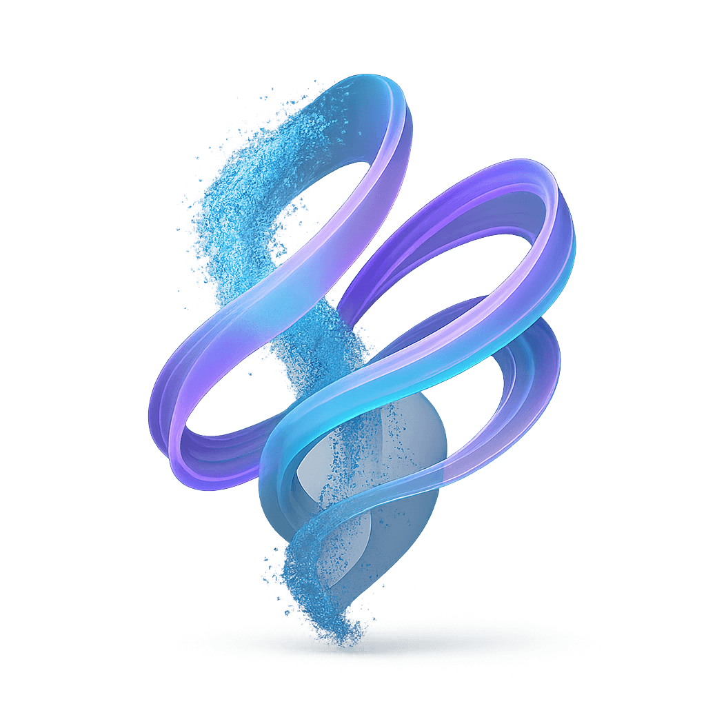 Abstract visualization of Solace AI understanding language